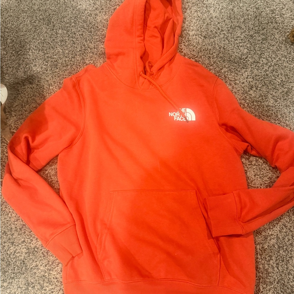 The North Face Men’s Bright Orange Crewneck Hoodie